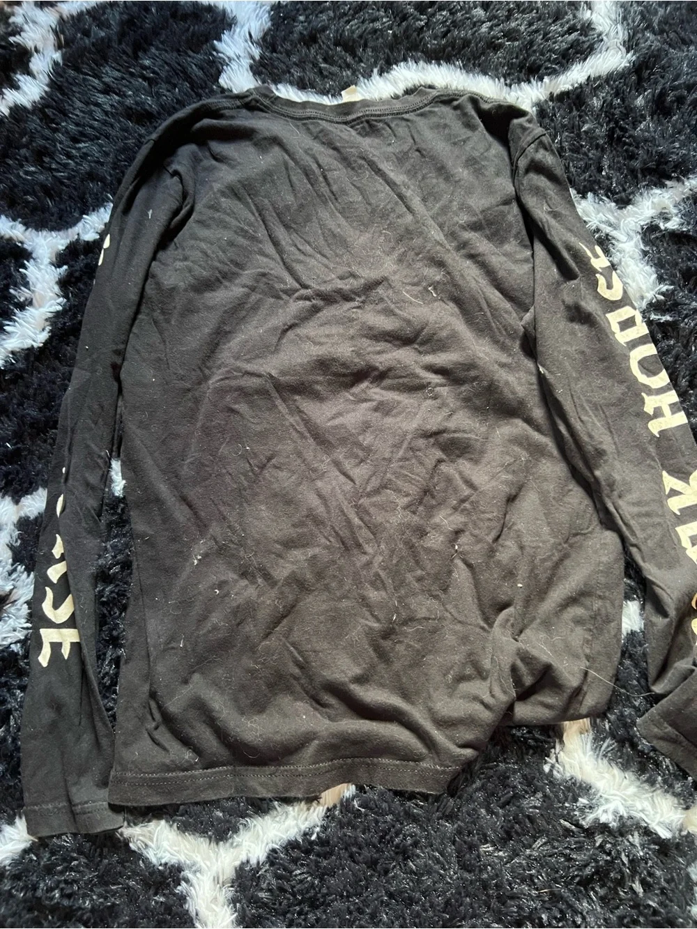 Black Long-Sleeve Graphic Tee